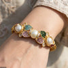 Pearl Leaf Bangles Set