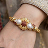 Round Pearl Bangles Set