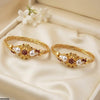 Round Pearl Bangles Set
