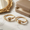 Round Pearl Bangles Set