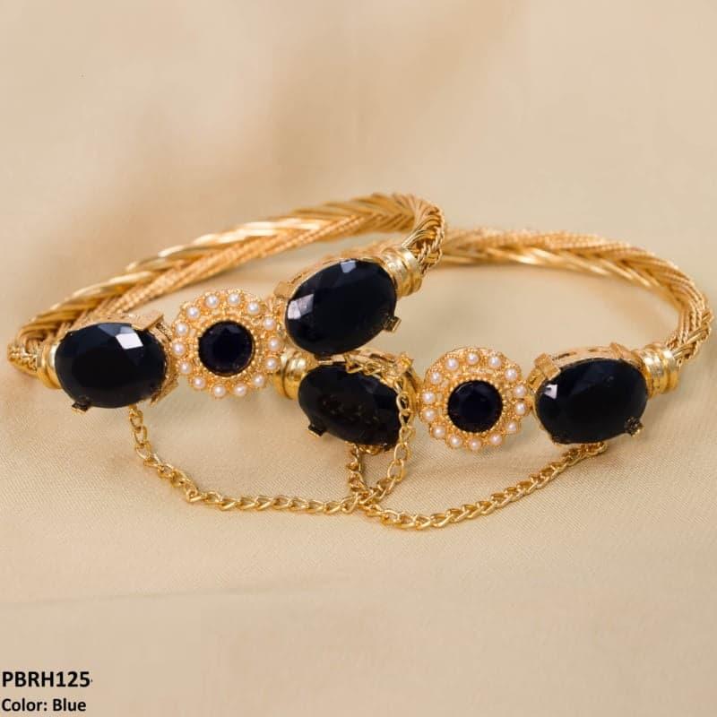 Flower/Bezza Hand Bangles Pair