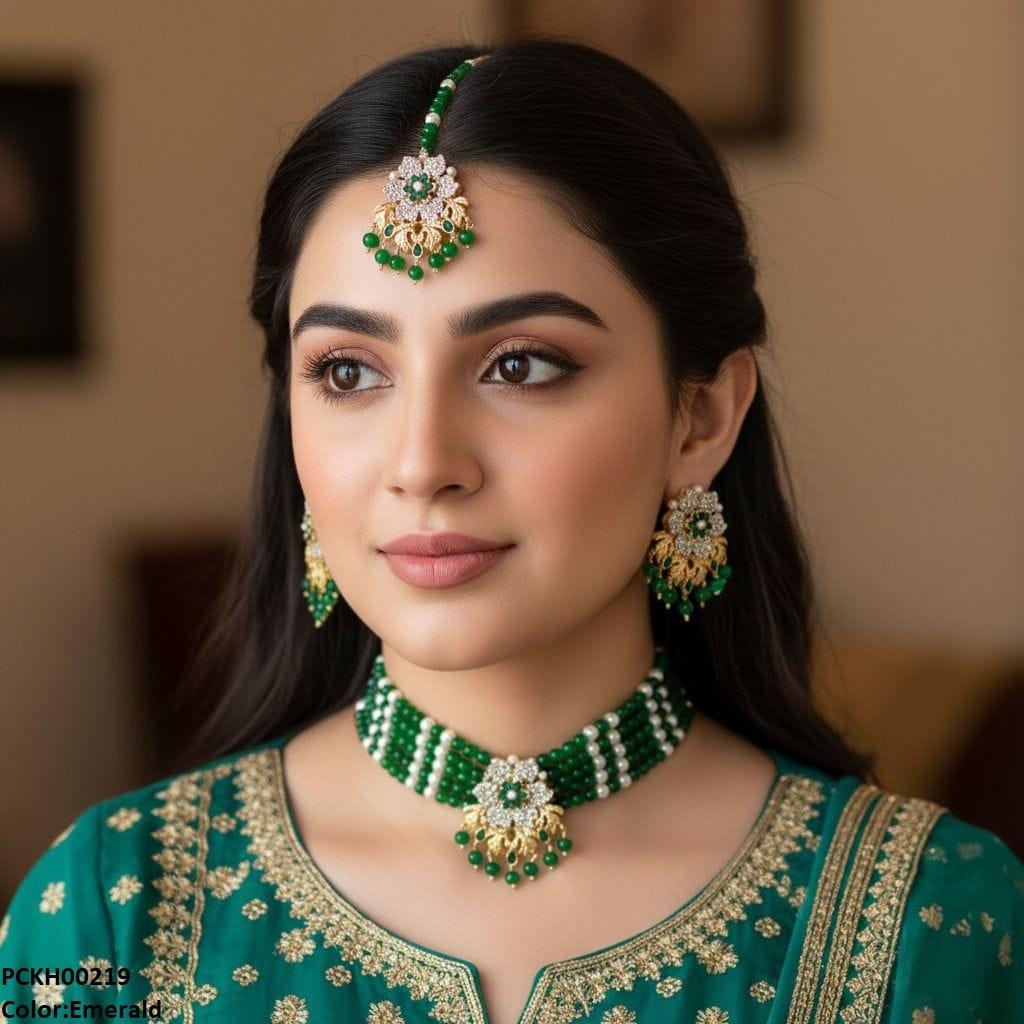 Flower Neck Choker Set
