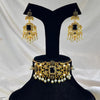 Rectangle Pearl Drop Choker Set