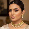 Rectangle Pearl Choker Set