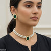 Pearl Oval Choker Set