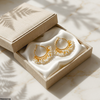 Round Pearl Drops Earrings