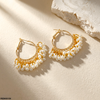 Round Pearl Drops Earrings