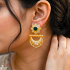 Star Flower Moon Drop Earrings