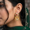 Star Flower Moon Drop Earrings
