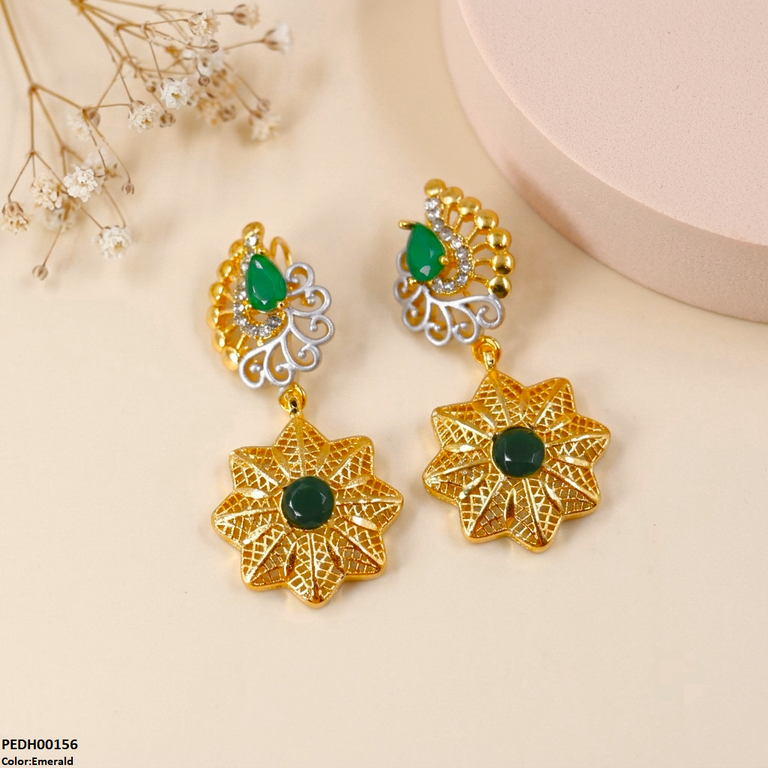 Tear Flower Drop Earrings