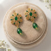 Oval/Leaf Pearl Drop Earrings