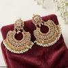 Round Pearl Drop Earring