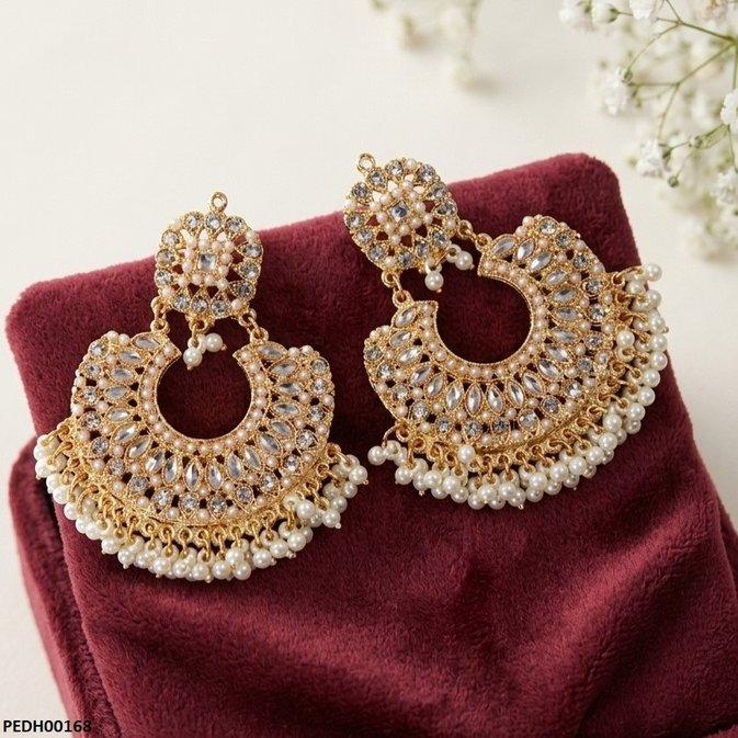 Round Pearl Drop Earring
