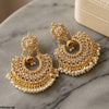 Round Pearl Bell Drop Earring