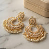 Round Pearl Drop Earring