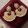 Round Pearl Bell Drop Earring