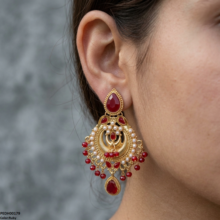 Moon Tear Drop Earrings