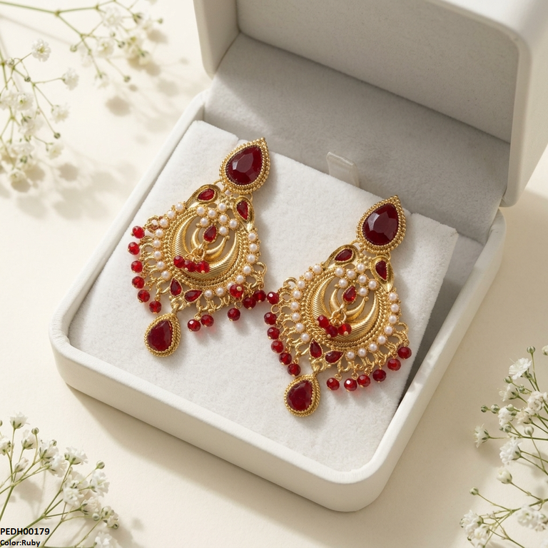 Moon Tear Drop Earrings