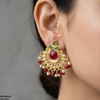 Moon Pearl Drop Earrings