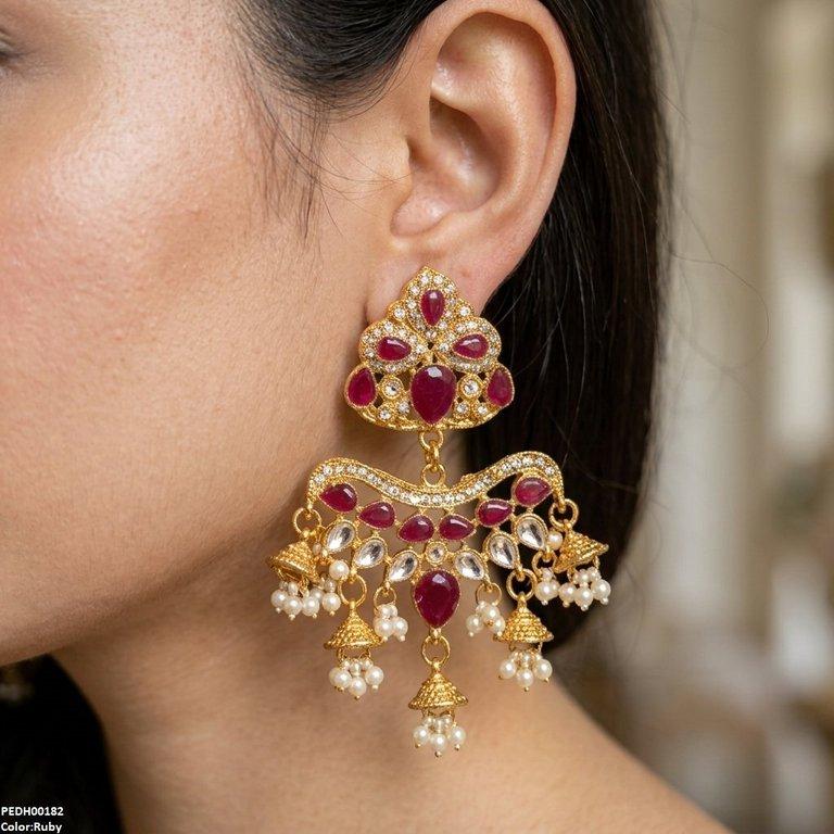 Tear Pearl Drop Earrings