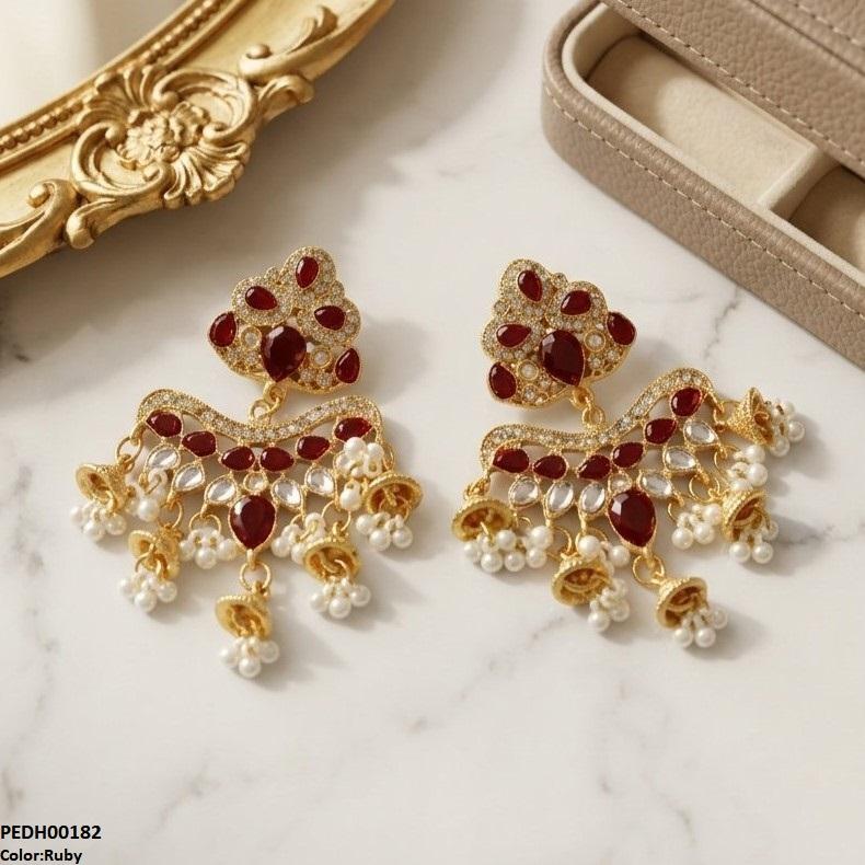 Tear Pearl Drop Earrings