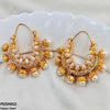 Pear Temple Ear Hoops Pair