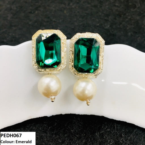 Radiant Pearl Earrings Drop Pair