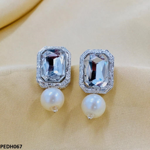 Radiant Pearl Earrings Drop Pair