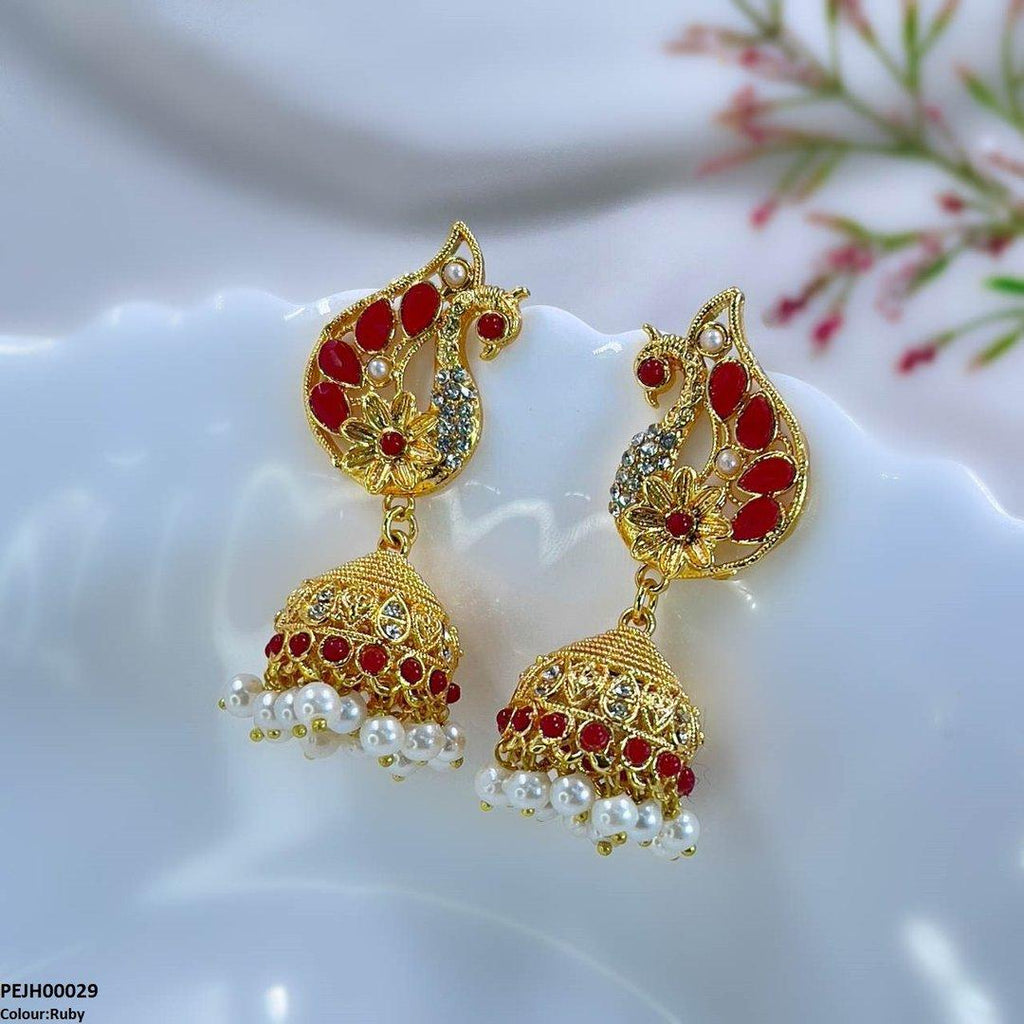 Peacock Jhumki Drop