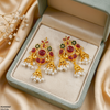 Tear Flower Pearl Drop Jhumki