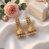 Double Leaf Pearl Drop Jhumki