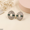 Oval Round Stone Tops Pair