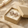 Oval Round Stone Tops Pair