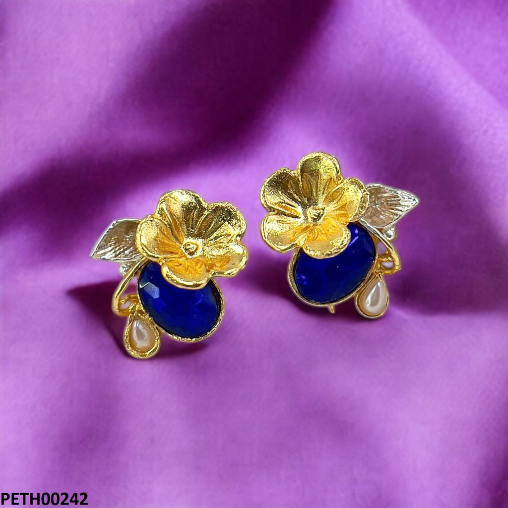 Oval Flower Tops Pair