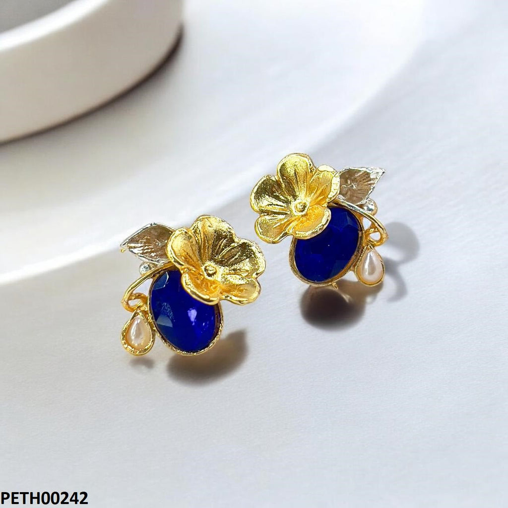 Oval Flower Tops Pair