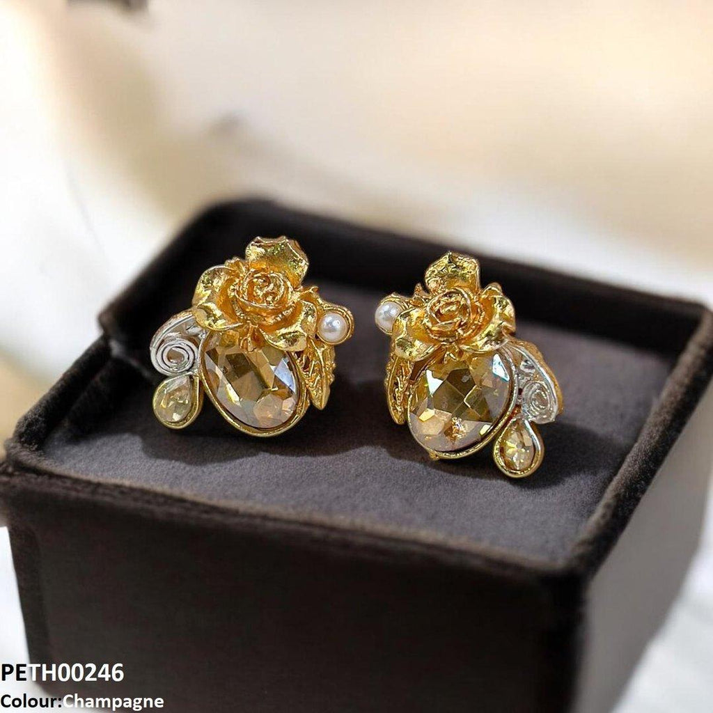 Oval Flower Tops Pair