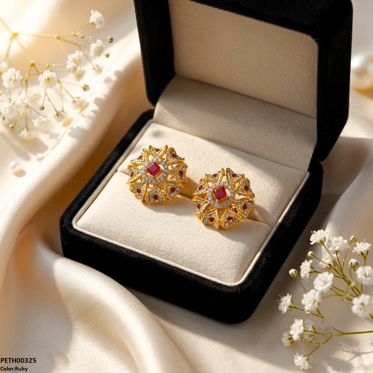 Rectangle Round Flower Tops Pair