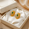 Oval Marquise Tops Pair
