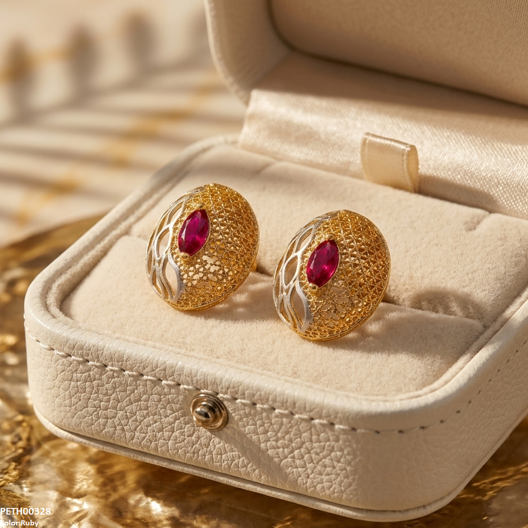 Oval Marquise Tops Pair