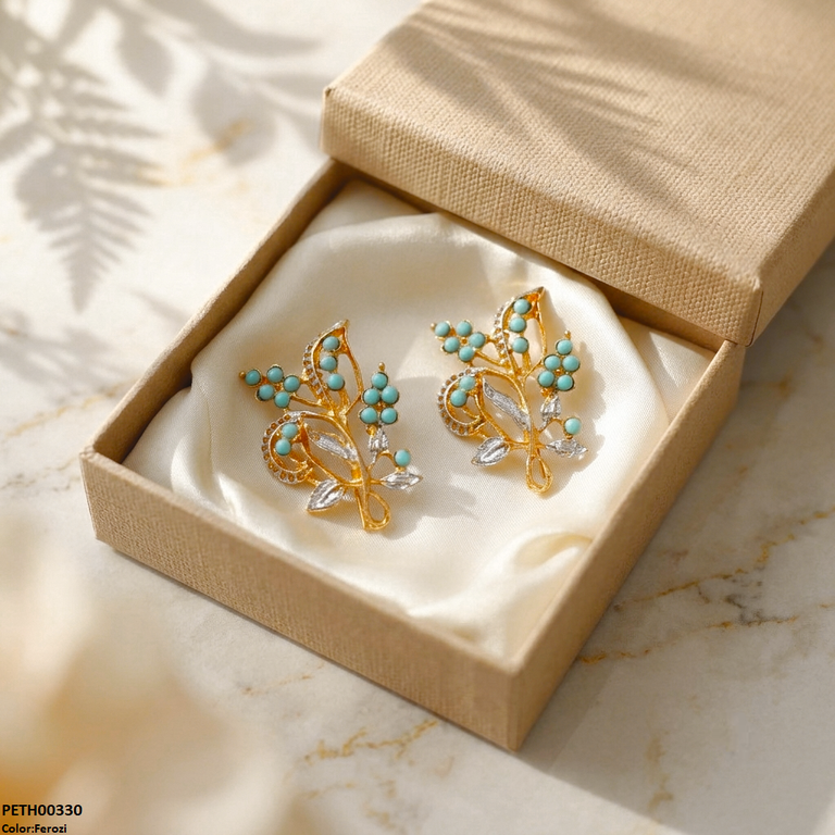 Leaf Flower Tops Pair