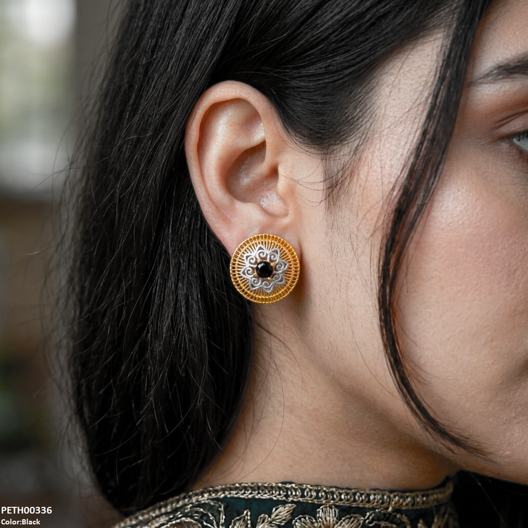 Round Flower Tops Pair