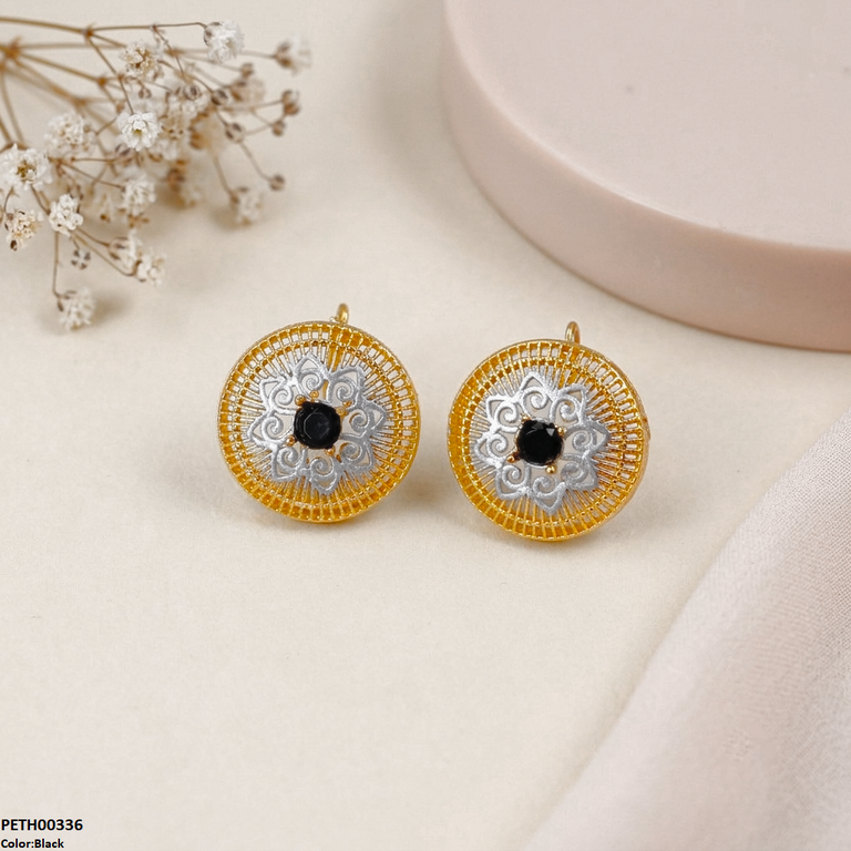Round Flower Tops Pair