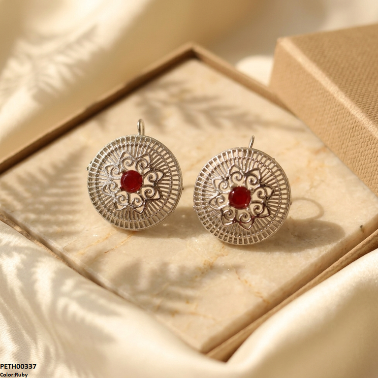 Round Flower Tops Pair