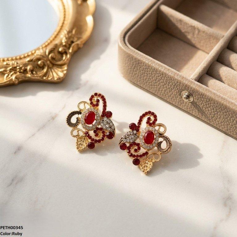 Oval/Leaf Tops Pair