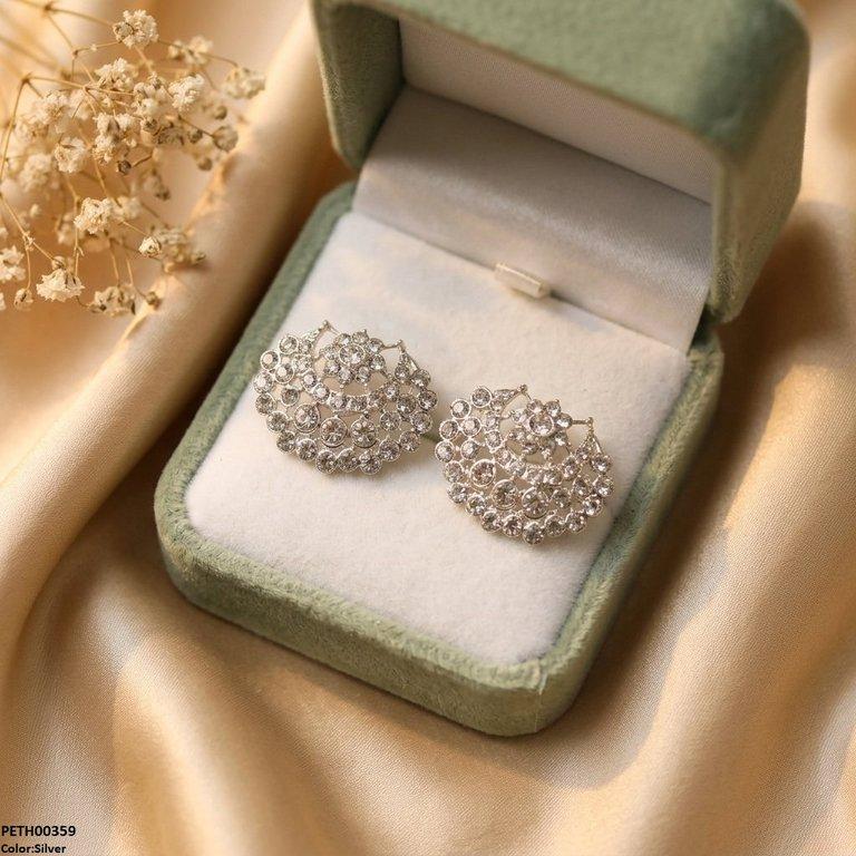 Moon Round Stone Tops Pair