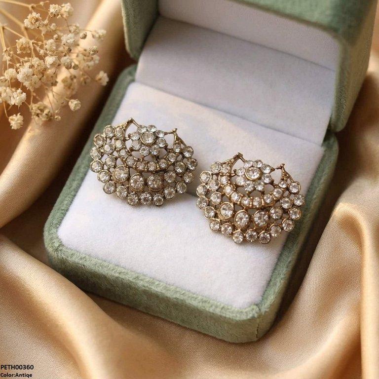 Moon Round Stone Tops Pair