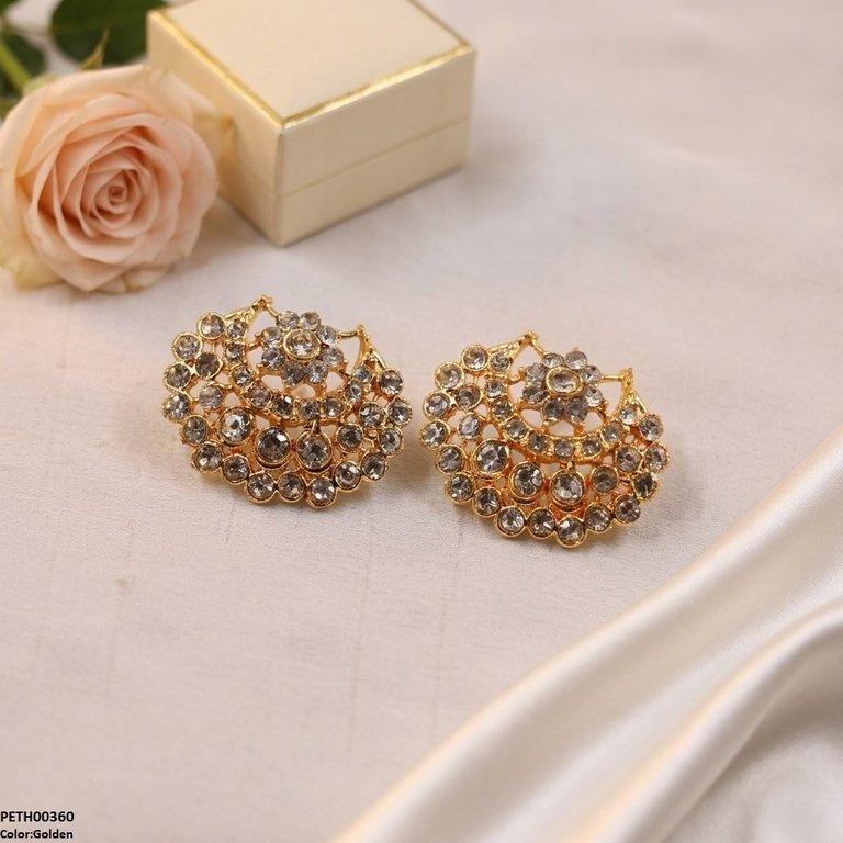Moon Round Stone Tops Pair