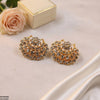 Moon Round Stone Tops Pair