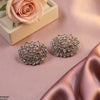 Moon Round Stone Tops Pair