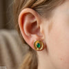Oval Stone Tops Pair